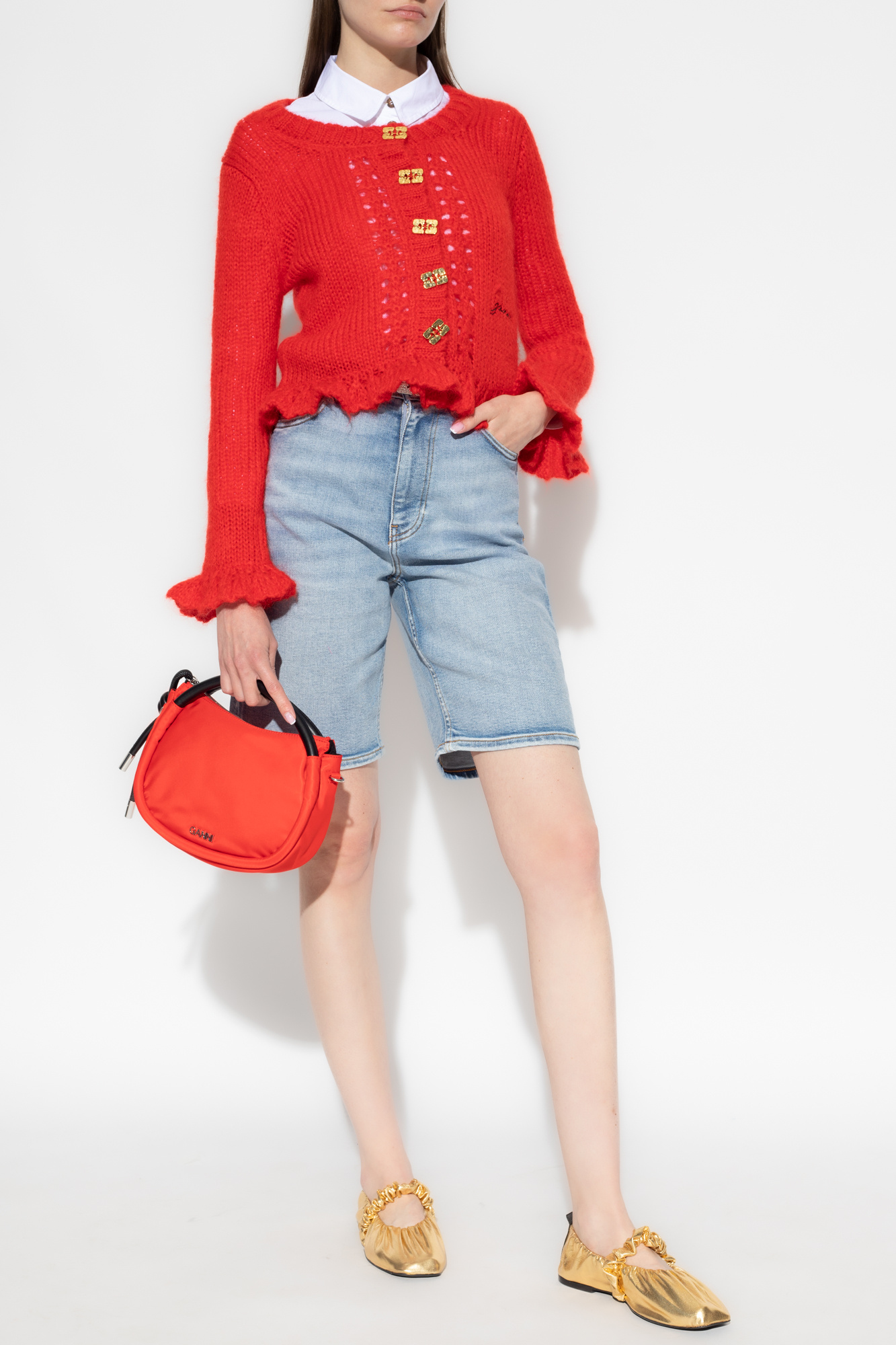 Ganni red outlet sweater